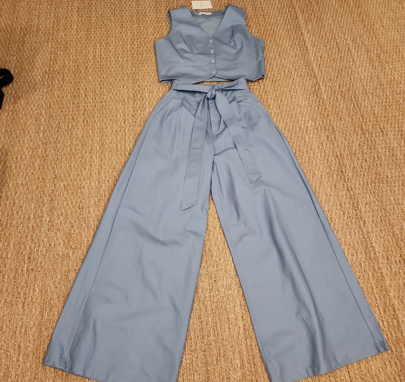 Mulla Blue Pant Set Size M NWT
